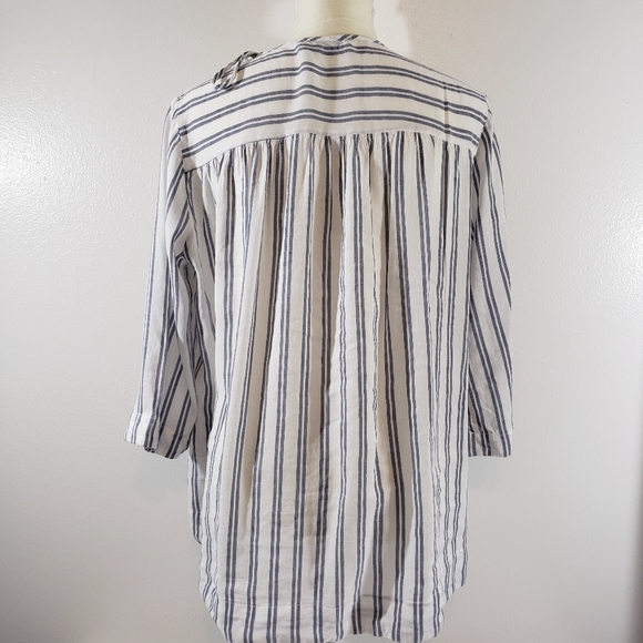 VINEYARD VINES LIGHTWEIGHT TUNIC BLOUSE STRIPED - Picture 3 of 10